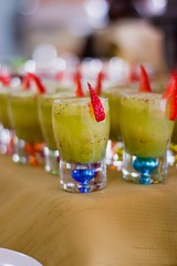 BEBIDA SHOOT PARA EVENTO DE GASTRONOMÍA PARA PUBLICIDAD