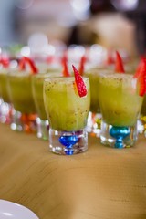 BEBIDA SHOOT PARA EVENTO DE GASTRONOMÍA PARA PUBLICIDAD