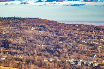 Fototapeta premium A small town in the Carpathians