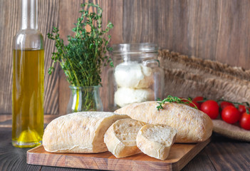 Assortment of Italian food