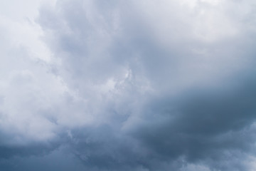 Rain storm clouds before the storm in the middle of summer