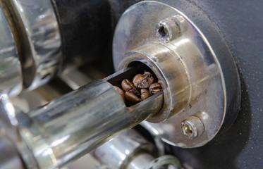 Roasted coffee beans  Soft focus image