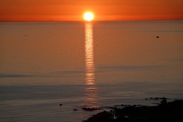 Coucher de soleil sur Les Sanguinaires, Ajaccio en Corse