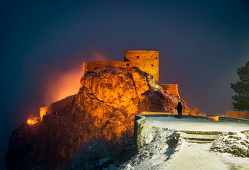 Fototapeta premium Old castle in the night