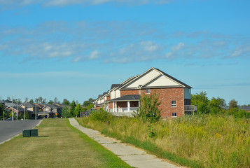 Rows of house in the suburbs