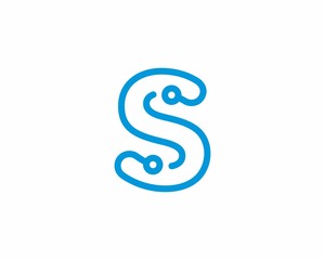 Abstract Letter S Logo Design Template 001