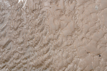 Sandy texture on the beach