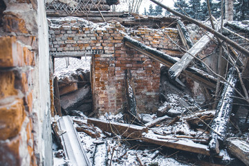 demolition of an old building