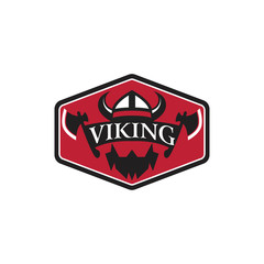 viking logo vector graphic abstract template