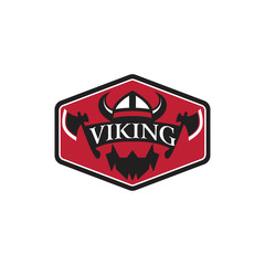 viking logo vector graphic abstract template