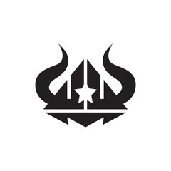 viking logo vector graphic abstract template