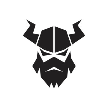 viking logo vector graphic abstract template