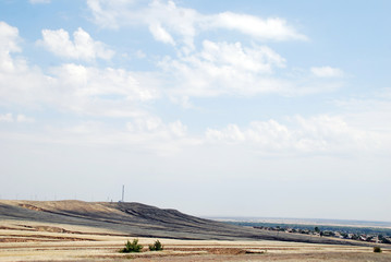 The large open expanses of Southern Russia near Volgograd
