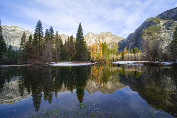Yosemite NP Merced River Reflection