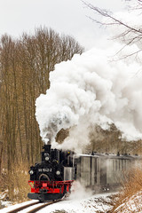 Nostalgia railroad in winter