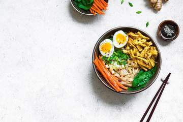 Ramen bowl with chicken