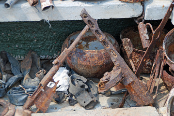 The "Iron Harvest" - artefacts from the battlefields near Stalingrad from World War II.