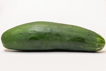 Isolated Green Cucumber