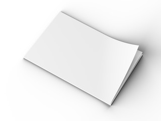 Empty paper sheets in A4 format. Ream of white paper. 3d illustration