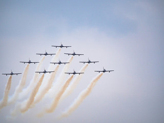 Aerobatic airshow.