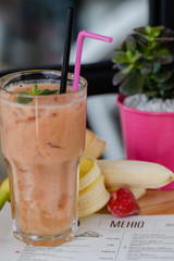 glass of fresh smoothie