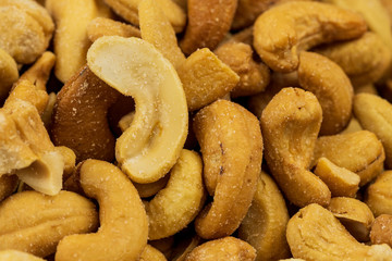Closeup cashew shots. 
