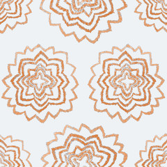 Creative seamless pattern with hand drawn ikat stars. Ethnic boho seamless pattern. Fabric bohemian fashion.Trendy seamless pattern for print design.Abstract geometric pattern.