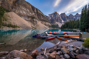 Moraine Lake at Sunset