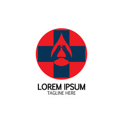 Health care&Blood donation logo icon design template