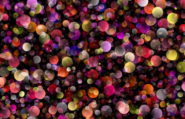 gradient party confettie circles