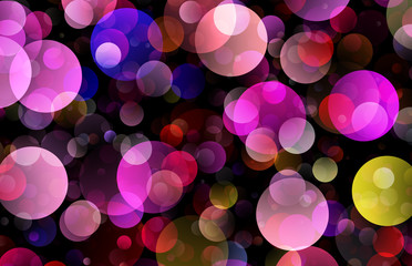 gradient party confettie circles