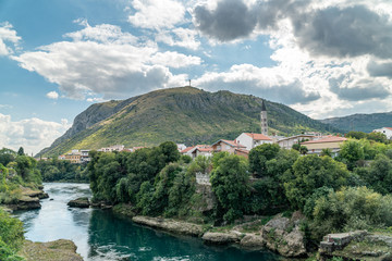Fototapeta na wymiar Summer in Mostar