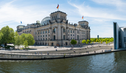 The German Reichtag building in Berlin