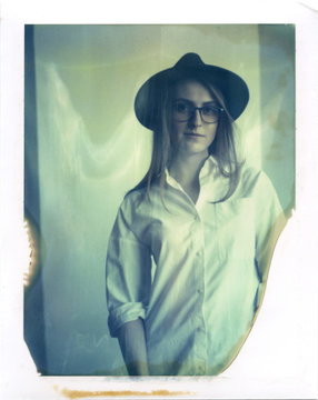Damaged shot of stylish female