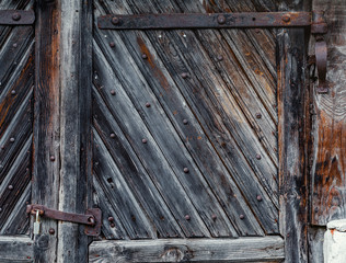 Background old wood, weathered door