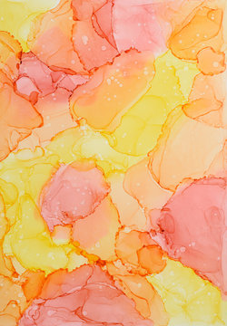 Colorful Abstract Alcohol Ink Design
