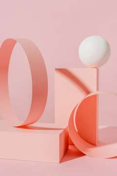 Pink Abstract Composition