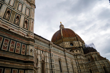 Fototapeta premium Duomo de Florencia, Italia. Catedral santa Maria del Fiore. Cupula de Brunelleschi.