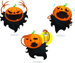 jack o lantern cartoon illustrations