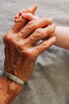 Grandmother and granddaughter