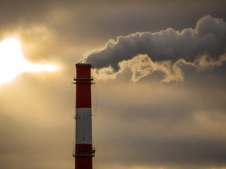 Smoke from a pipe