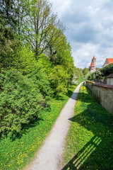 Stadtmauer, Dinkelsbühl, Deutschland
