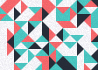 Pattern with random colored Diamonds Generative Art background illustration