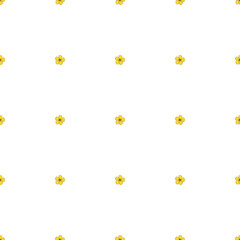 Seamless background of drawing  buttercup. Endless pattern with flower for your design.
