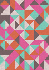 Pattern with random colored Diamonds Generative Art background illustration