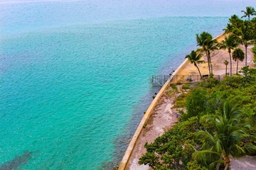 Obraz premium aerial view of Key Biscayne