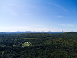 Fototapeta na wymiar Aerial view of a mountain landscape