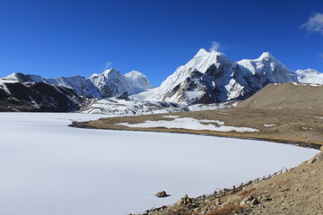 Fototapeta premium Frozen Gurudogmar Lake