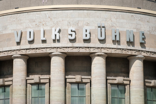 The Facade Of The Volksbuehne (