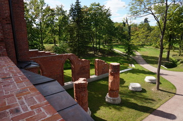 Columns near the Chapelle Tower in Alexander Park